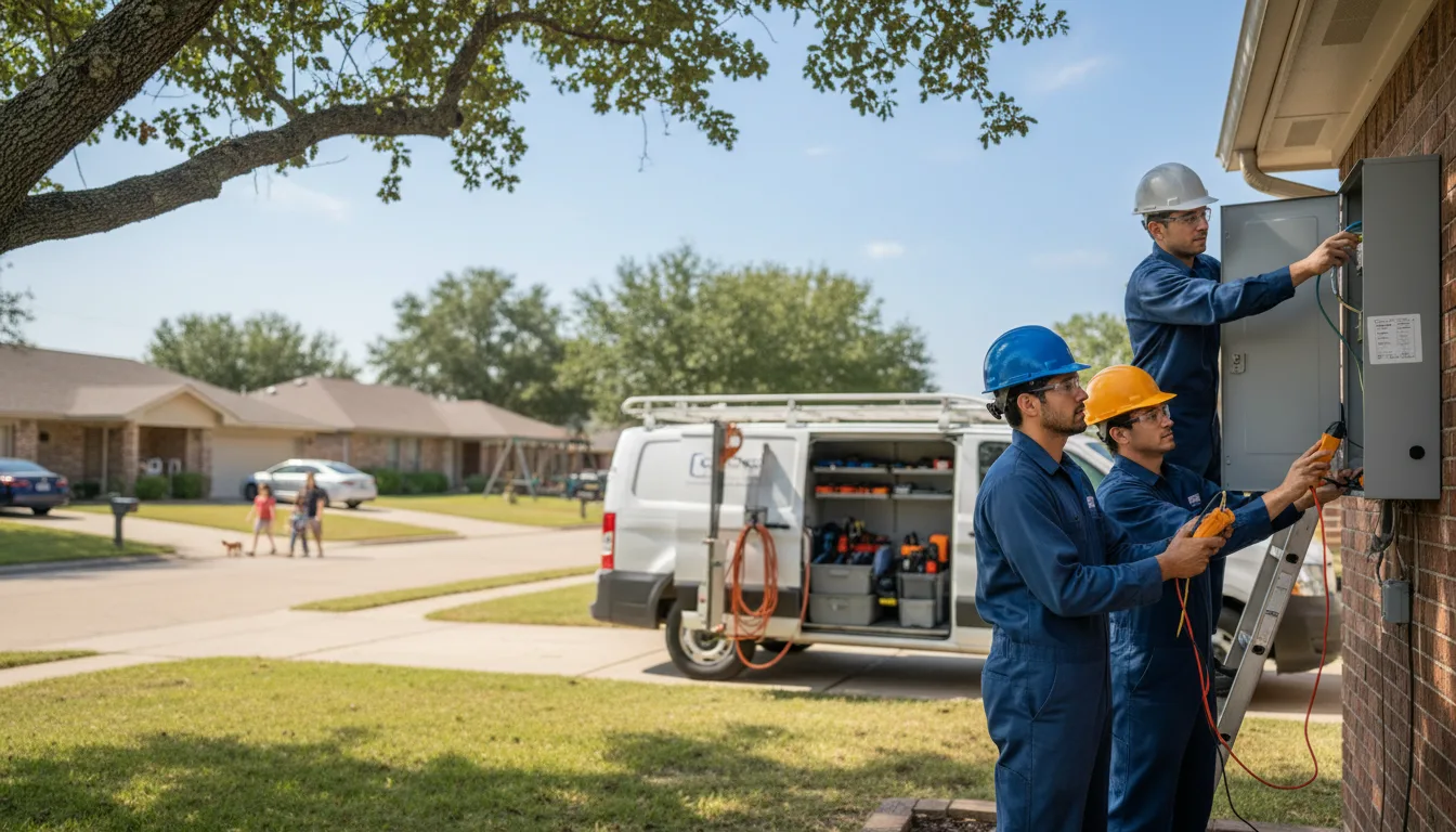 Certified electrician providing emergency electrical services in Volga, IA